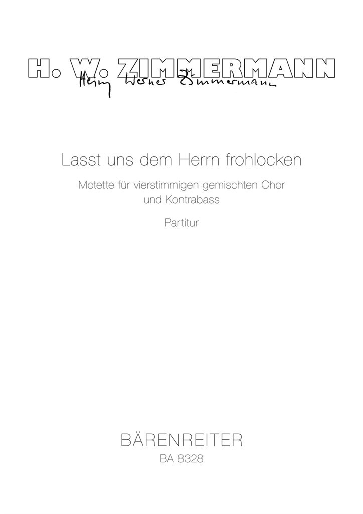 Lasst uns dem Herrn frohlocken